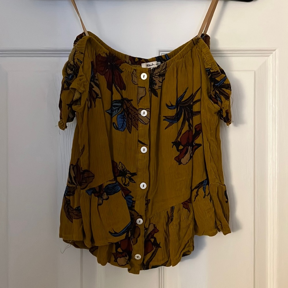 Off the shoulder crop top